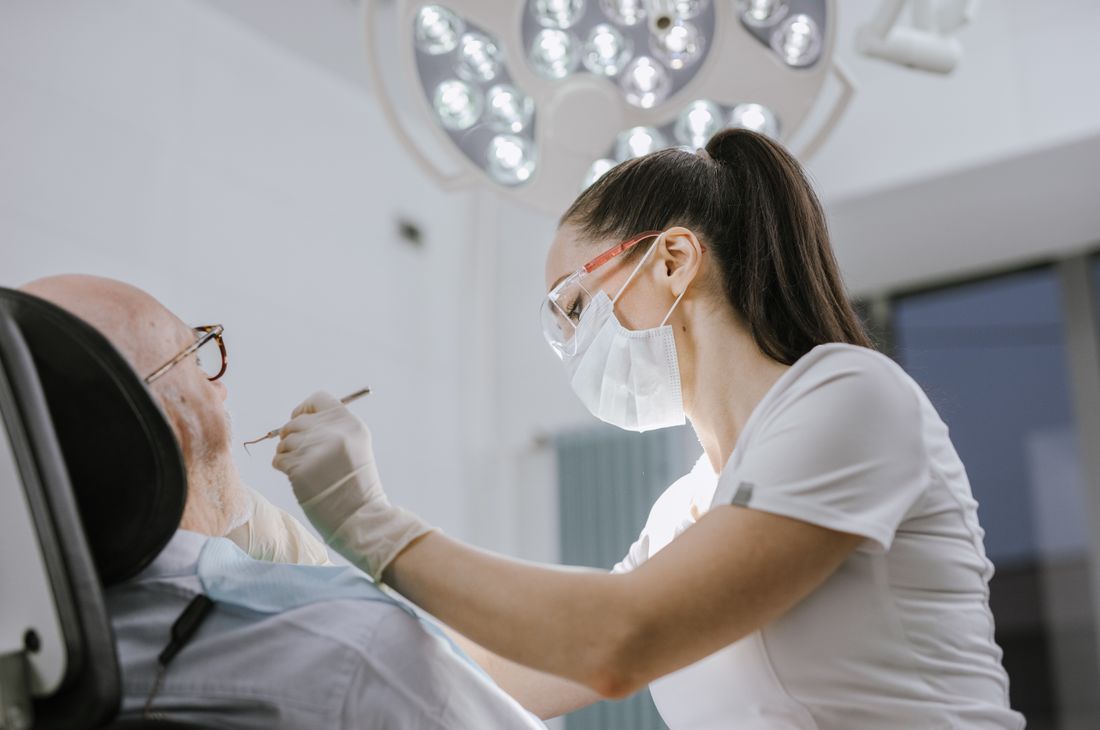 A dental care visit close-up